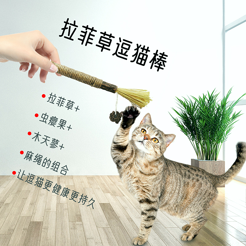 拉菲草(cǎo)逗貓棒